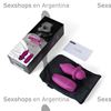 Vibrador anal inalámbrico satinado suave